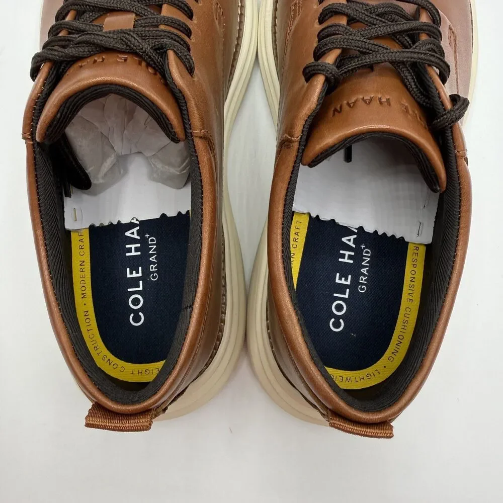 Cole Haan Grand + Ultra Oxford British Tan Leather Mens Size 8M